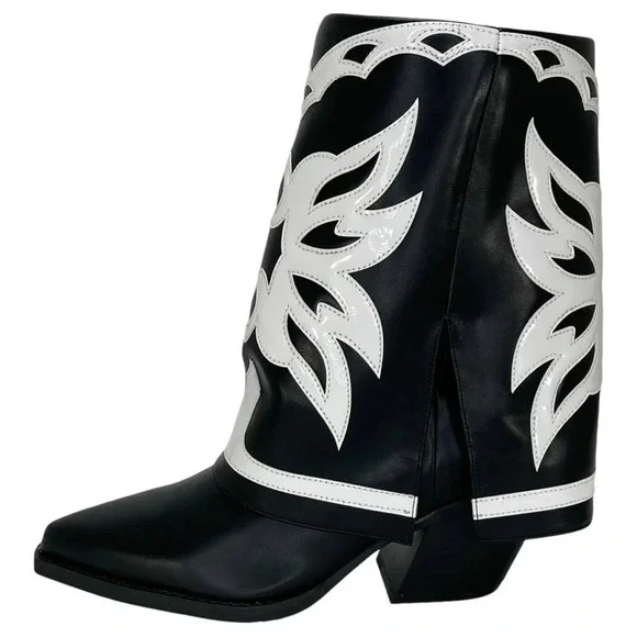 International Concepts Jadiza Western Style Over Ankle Womens Boots Size 5.5M - Picture 4 of 13